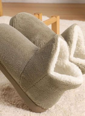 Winter Warm Shoes Woman Men Indoor Slippers Soft Plus Couple