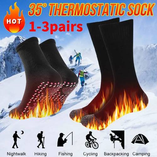 1/3Pairs Winter Self-Heating Socks Thermal Stockings Heated