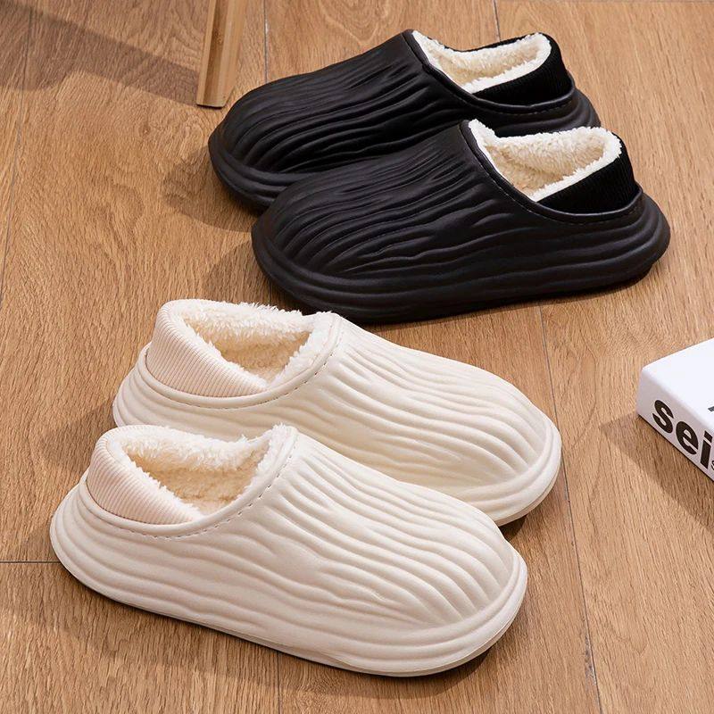 Winter Women Cotton Slippers Warm Non-Slip Thick Bottom Slid