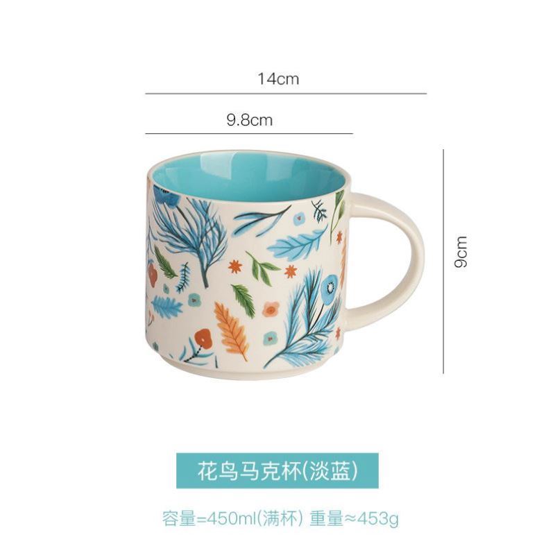 杯子女咖啡闺蜜古风陶瓷手工礼物马克杯漂亮中
