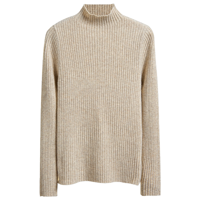 100%纯羊毛半高领针织衫