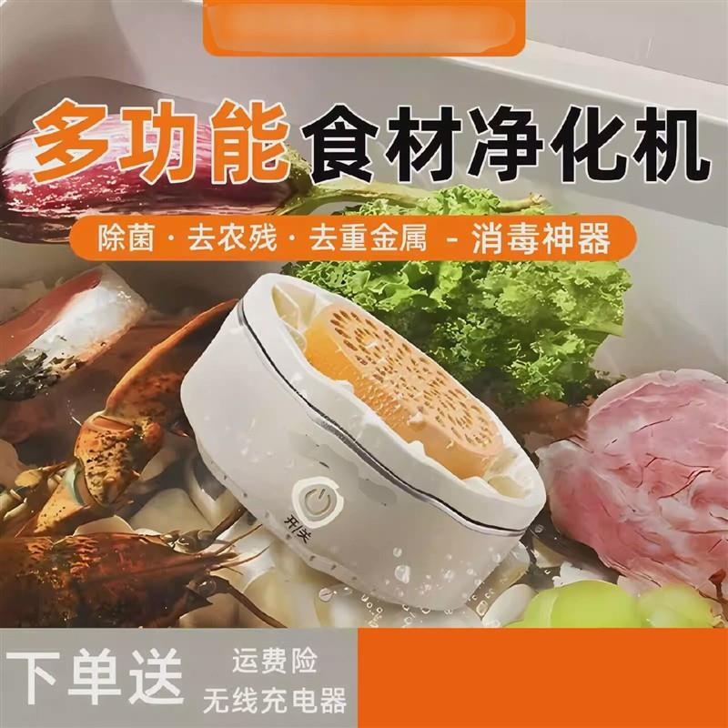 第七代纯钛电解羟基水离子果蔬食材净化机除菌除农残超声波洗菜.