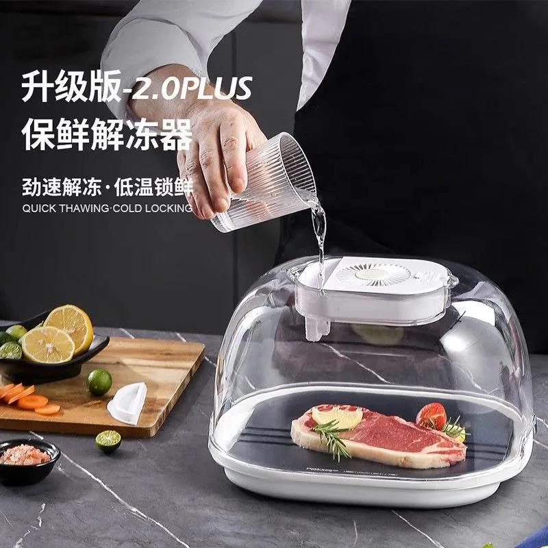 德国进口食物解冻器多功能家用肉类保鲜器快速化肉牛排恒温解冻盘