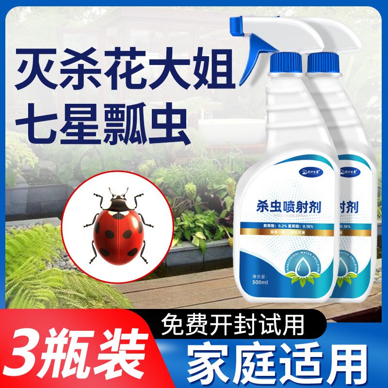 花大姐杀虫剂杀七星瓢虫药驱除花大姐药消灭喷瓢虫药家用室内喷雾