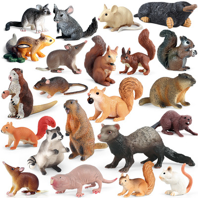 仿真实心鼠类动物模型玩具