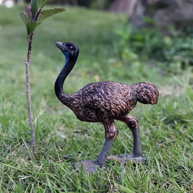 仿真野生动物模型鸟类澳洲鸸鹋 鸵鸟儿童塑胶玩具摆件手办礼物男