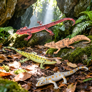 实心儿童仿真蜥蜴玩具爬行动物模型变色龙草蜥食蚁兽刺猬松鼠摆件