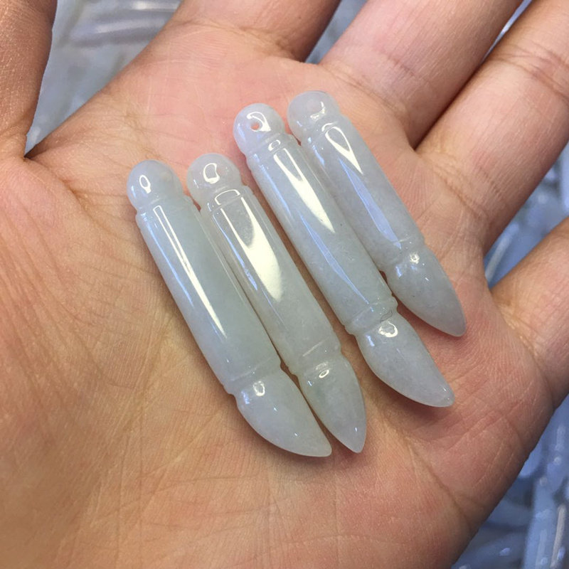 玉笔吊坠天然翡翠玉文昌笔挂饰状元笔金榜题名利学习步步高升