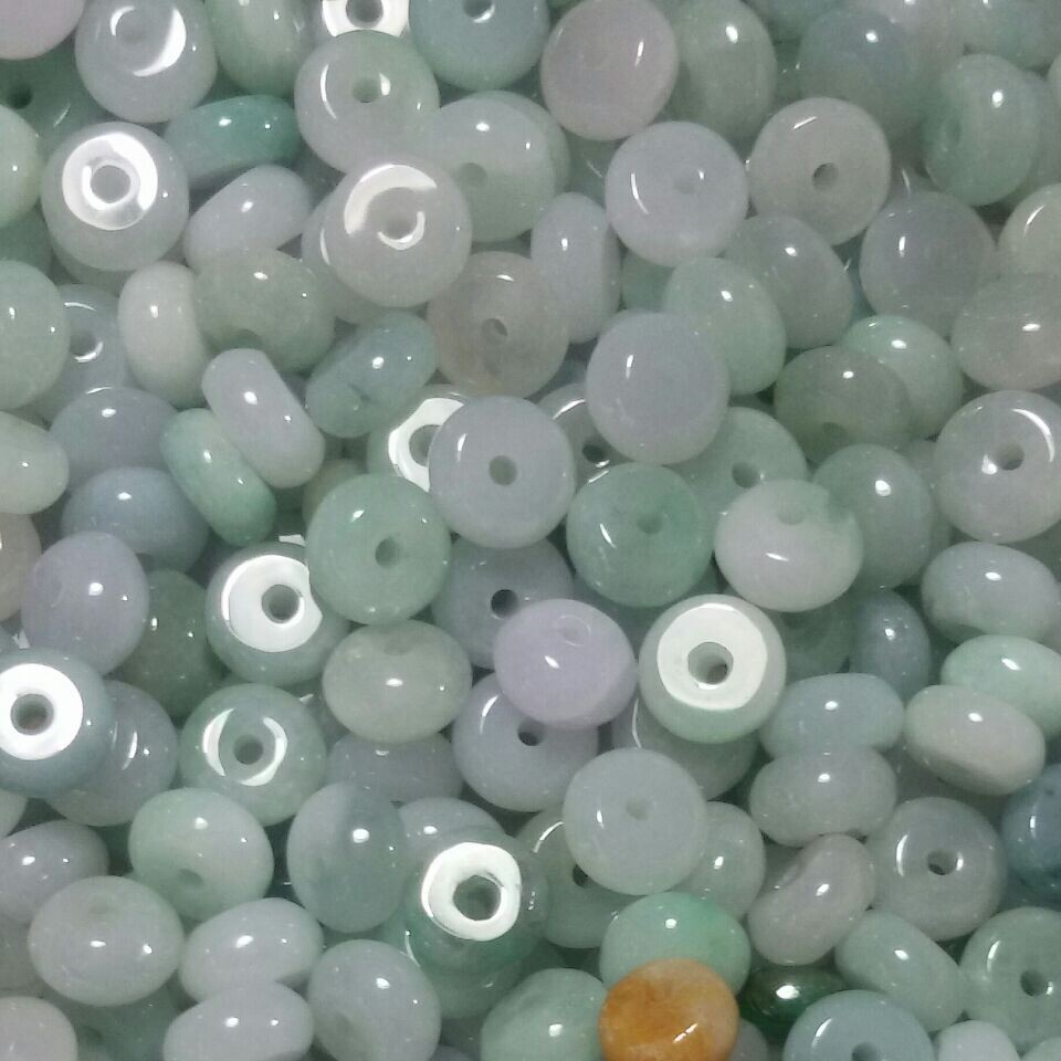 缅甸翡翠精打细算玉珠散DIY配件