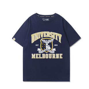 墨尔本大学UniMelb纪念周边校服短袖男女夏季纯棉宽松百搭T恤衫
