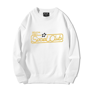 GTA游戏5公司Rockstar Games电玩周边R星标连帽卫衣男外套上衣服