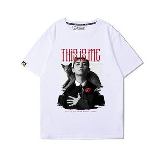 mc张天赋广州演唱会周边短袖男女2024新款夏季纯棉宽松百搭T恤衫