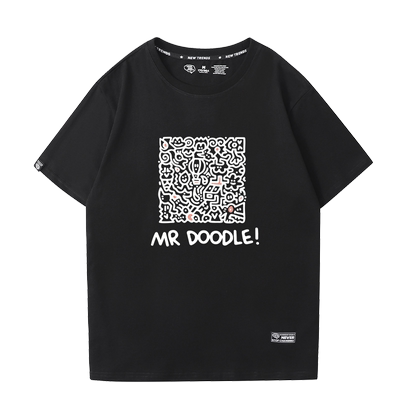 mr.doodle涂鸦先生短袖T恤纯棉