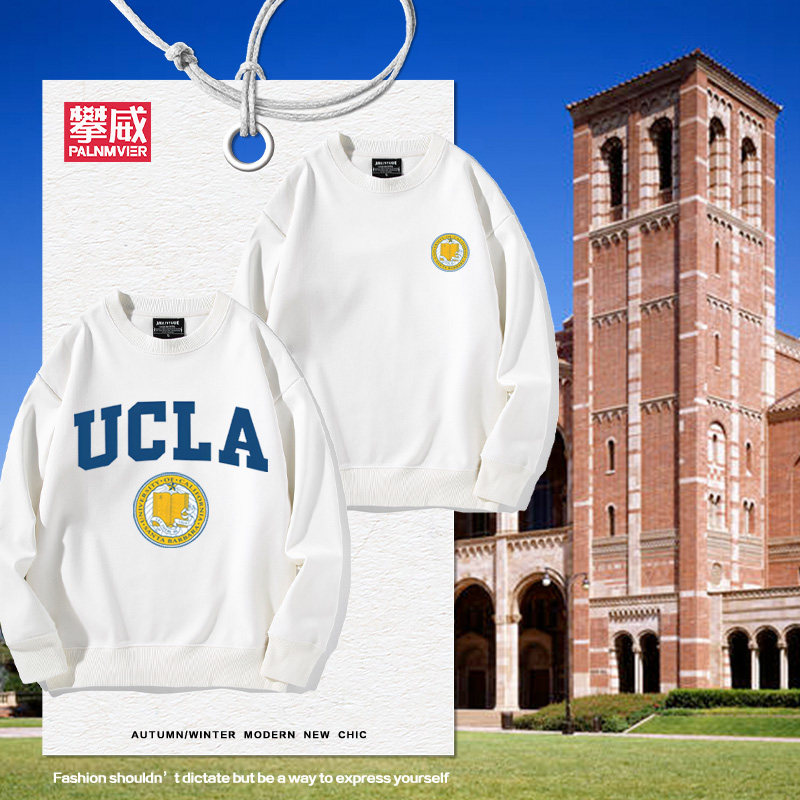 ucla卫衣美国加州大学洛杉矶分校篮球运动校服秋冬圆领外套上衣服