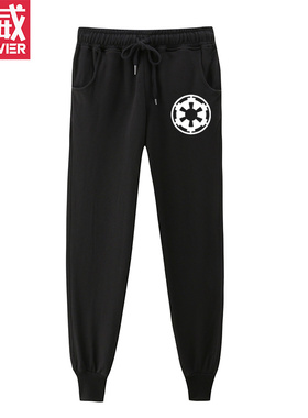 星球大战白兵黑武士R2D2星际战争star wars衣服休闲卫裤小脚裤子