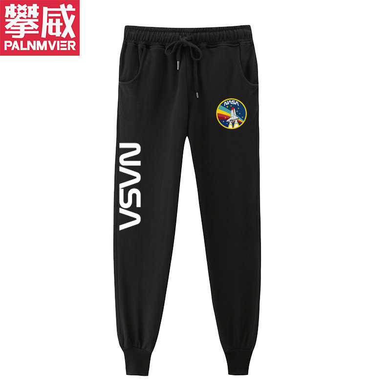 火星救援银河系美国国家航空航天局nasa标志衣服休闲裤子小脚卫裤