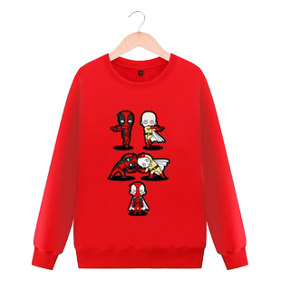 漫威创意印花电影死侍Deadpool周边男士神盾局Marvel卫衣外套衣服