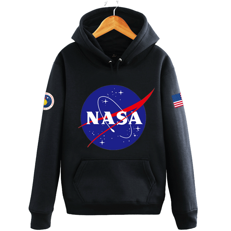 美国宇航局 火星救援 NASA标志马特达蒙秋冬连帽卫衣外套衣服男女