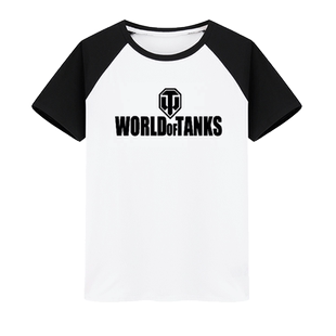 游戏坦克世界t恤 WORLD OF TANKS猎虎闪电战虎式坦克纯棉短袖男夏