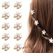 Kids Women Flower 6pcs Girls 1pc Hair Shaped 3pcs Grab Clips