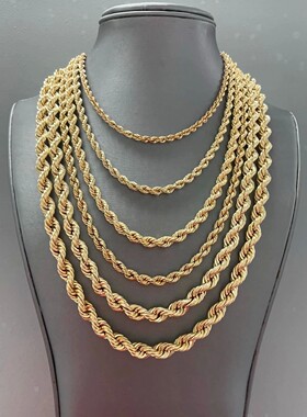 Vct 4Mm/6Mm/8Mm/10Mm Rope Chain Bracelet and Pendant Necklac