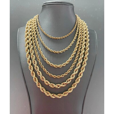 Vct 4Mm/6Mm/8Mm/10Mm Rope Chain Bracelet and Pendant Necklac