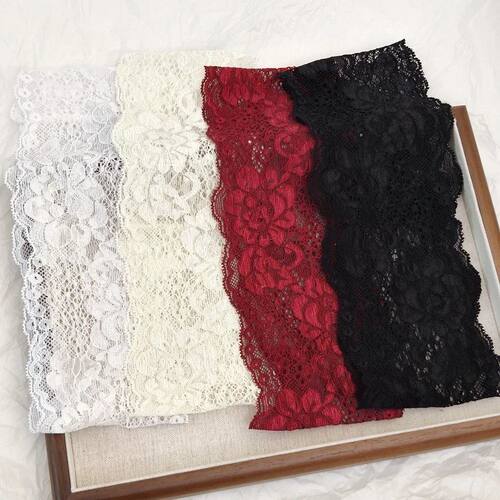 Floral Lace Headband, Head Wrap,Headdress; Vintage Elegant,