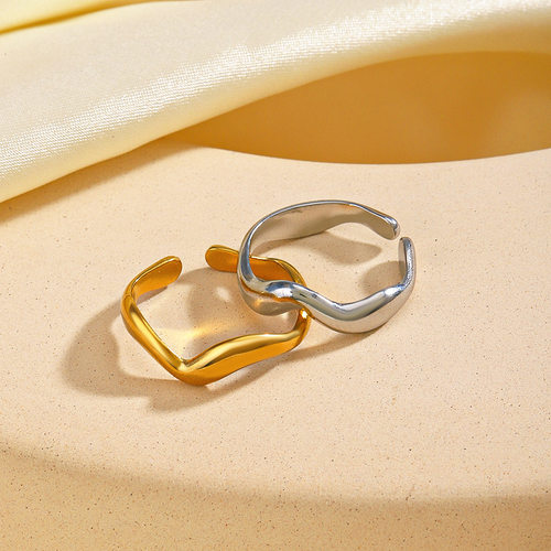 Simple Style Irregular Shaped Ring Female Design Sense Popul