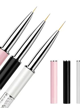 Nail Art Brushes 7/9/11mm Liner Brush with Shiny Diamond Han