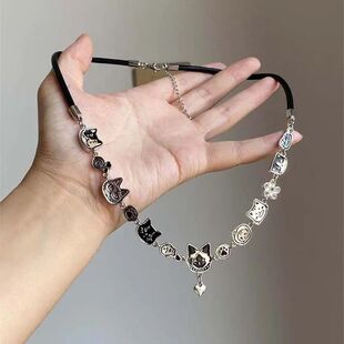 Cute Pendant Fashion Heart 2025 Star cat Cartoon Necklace
