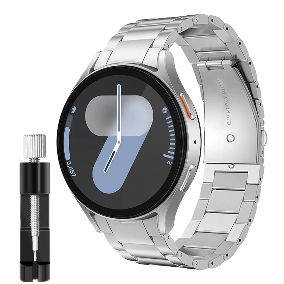 No Gaps Metal Strap for Samsung Galaxy Watch4 5 6 7 40/44mm