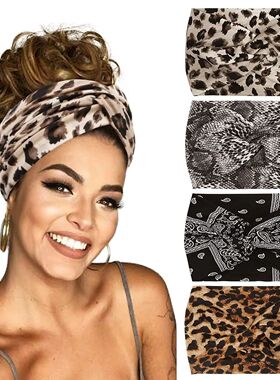 Yoga Headbands For Women's Hair Wide Thick Stretchy Boho Tur