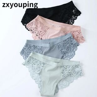 3Pcs Cotton Panties Sexy Panty Briefs Lace Panties Women Und