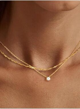 Diamond Necklaces for Women K Gold/Sterling Silver Choker Ne