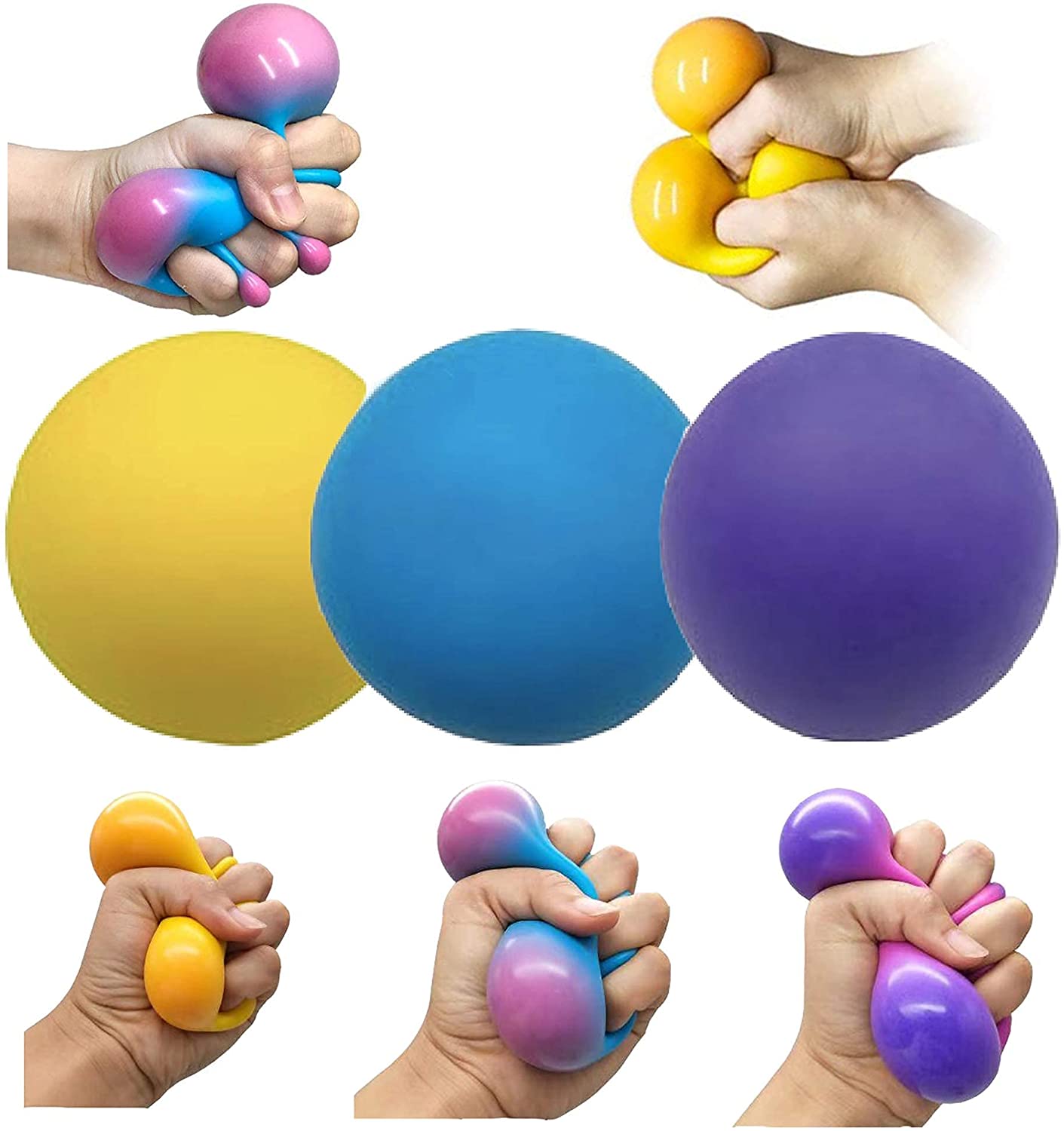 Stress Ball for Adults and Kids Change Colour Squeezing