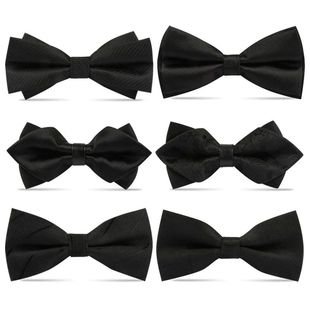 Bowtie Bowknot Ties Tie Neck Black Wedding Men for Bow 1PCS