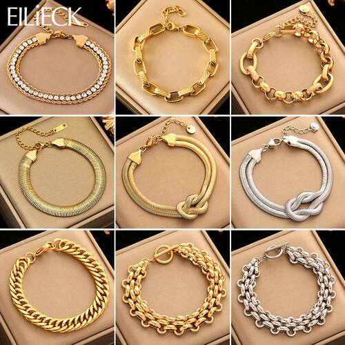 316L Stainless Steel Waterproof Bracelet Bangles For Women G
