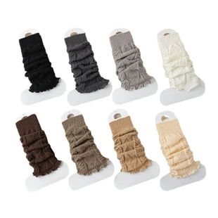 Solid Color Knitting Leg Warmers Cute Sweet Warm Foot Cover