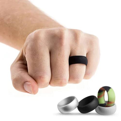 Sports Silicone Ring for Men Running Exercise Explorer Rubbe