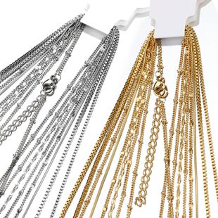 10pcs Chain for Bead Chains Steel Stainless 5pcs Necklace