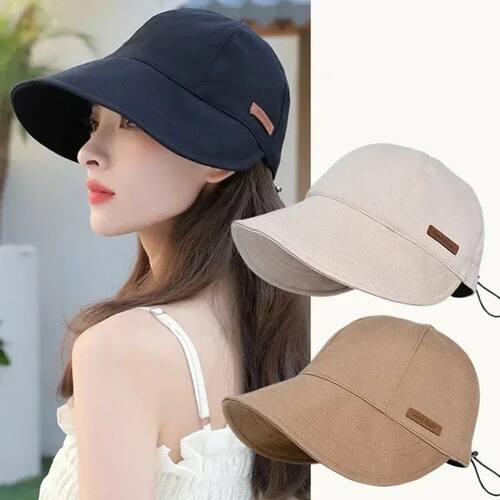 Cotton  Women's Foldable Sunhat with Sunscreen UV Protection