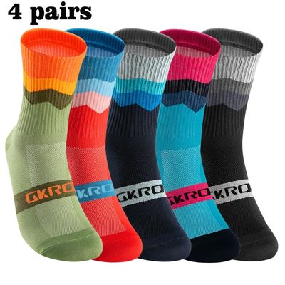 4 Pairs Bike Socks Men Nurse Compression Cycling For Women M