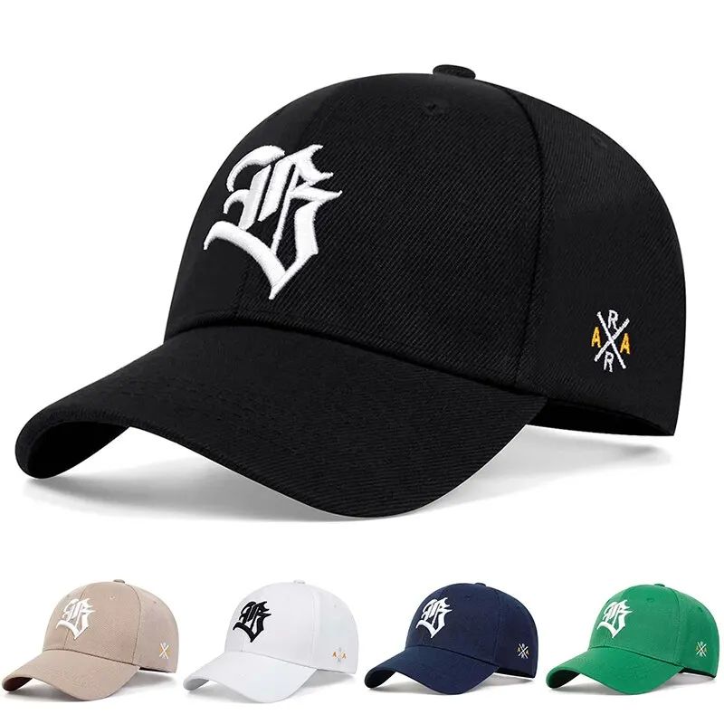 Unisex Gothic Letter Geometric Embroidery Baseball Caps Spri