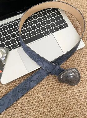 Vintage American Style Women's Belt Retro Y2k Heart Waist Be