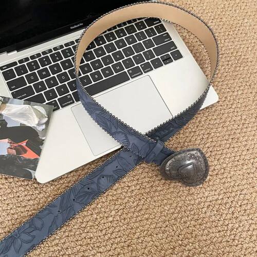 Vintage American Style Women's Belt Retro Y2k Heart Waist Be