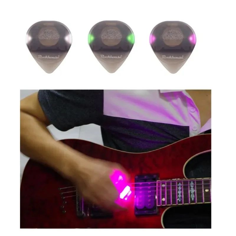 Glowing Guitar Picks Non-slip Guitar Picks Jazz Plectrum wit