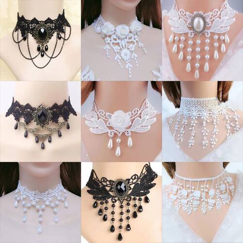 Lady Chokers Leaf Tassel Women Neck Jewelry Accessory Girl L