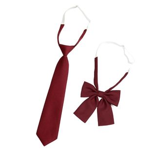 Necktie Bowtie Style School Basic Small Student Lazy For