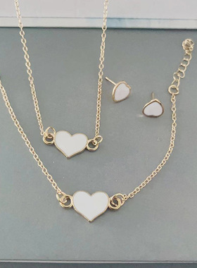 Love Necklace Set Alloy Oil Multi-color Ladies Necklace