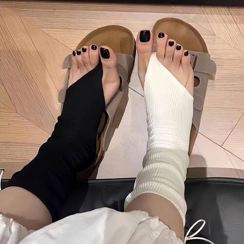 Fashion Simple Long Knee High Socks Girls Ballet Style Mid-c